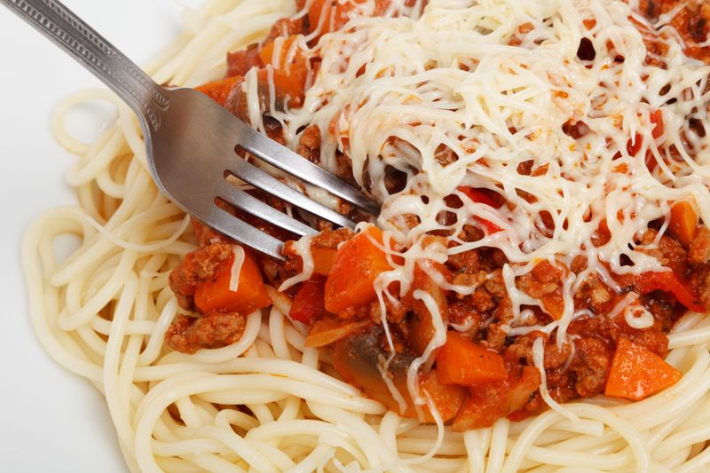 Spaghetti Bolognese pasta at Pizza luce