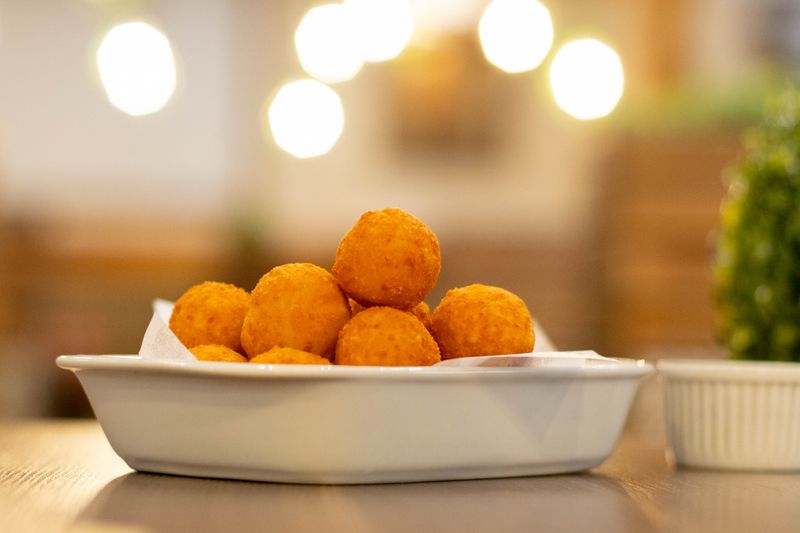 Arancini rice balls appetizer at Pizza luce