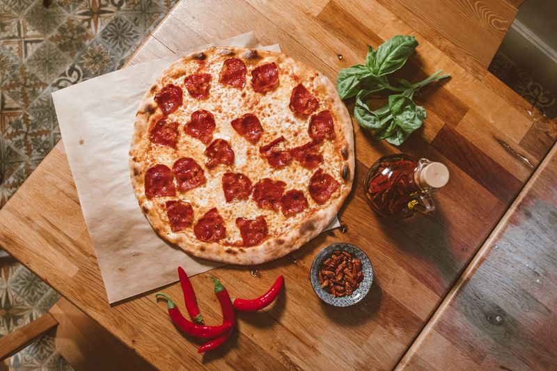 BBQ Chicken Deluxe pizza at Pizza luce